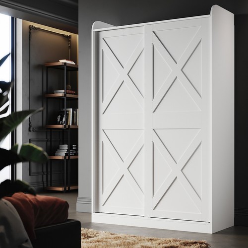 Matt white sliding door - white,