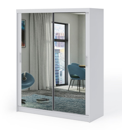 Sky full mirror sliding door - sky,