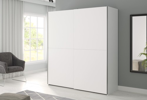 White matt sliding door - white,