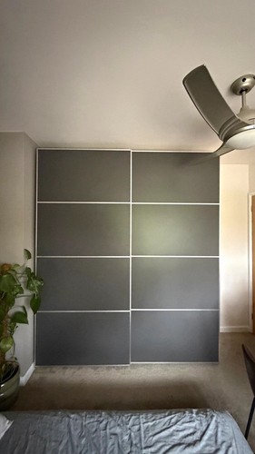 Ikea pax grey silver - pax, sliding
