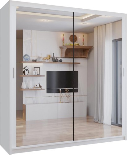 Double mirror sliding doors - sliding,