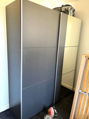 Grey freestanding door - grey,