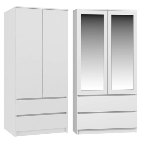 Modern white wardrobe door - modern,