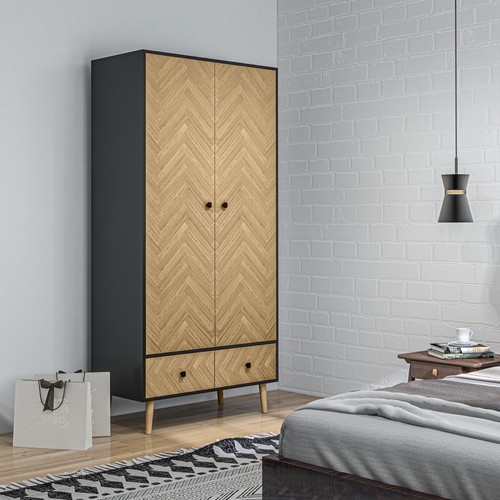 Homcom modern wardrobe - wardrobe, cabinet