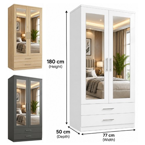 Door mirrored wardrobes - door,