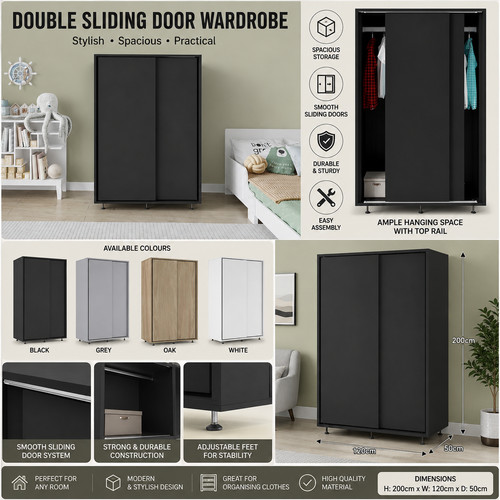 Double sliding door - sliding, wardrobe