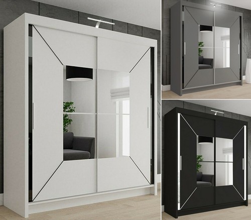 Modern bedroom double - modern, sliding