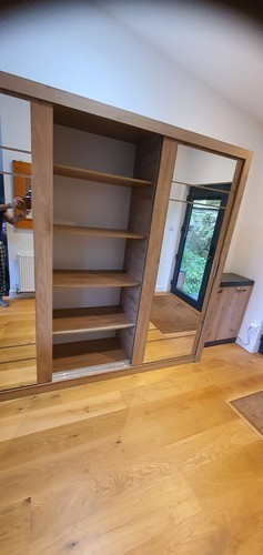 Door mirrored sliding - mirrored,