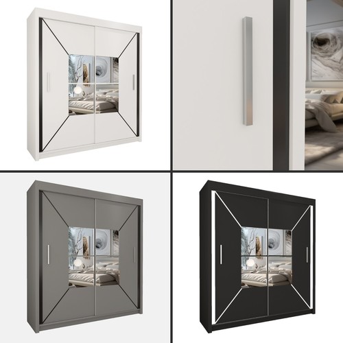 Square mirror sliding door - mirror,