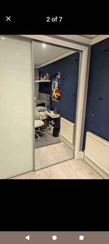 Sliding wardrobe doors silver - doors,